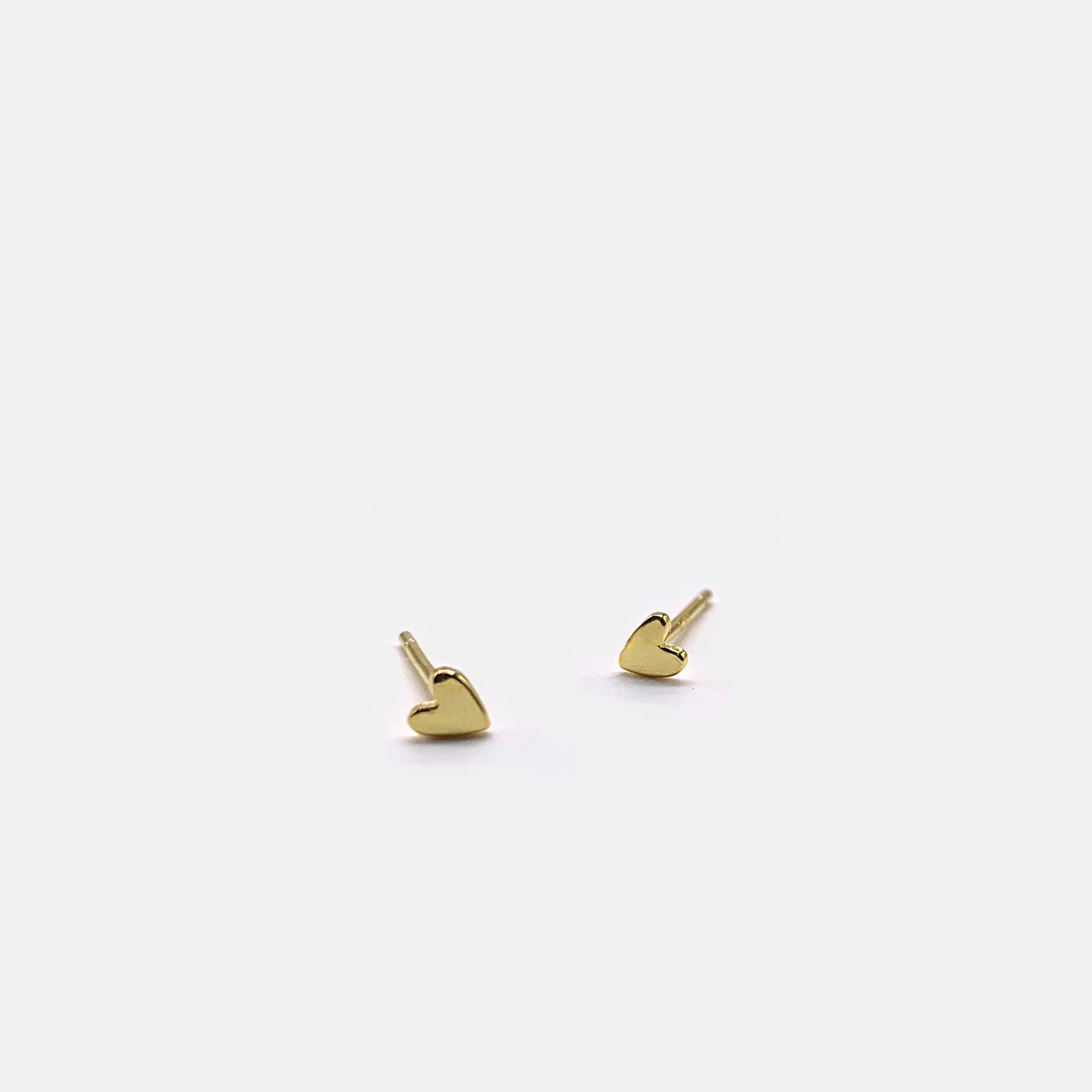 Tiny Heart stud earrings - Dainty stud earrings - Sterling silver stud earrings