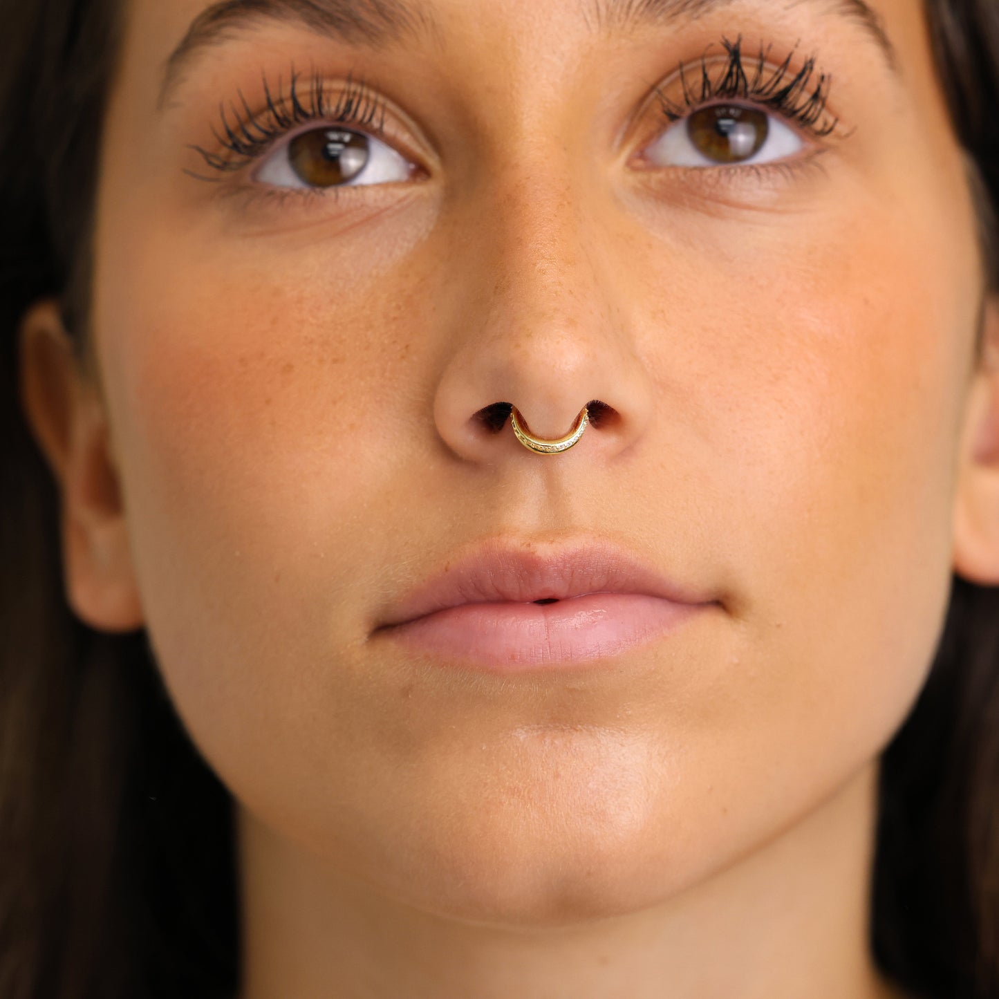 Paved Double Clicker Hoops, Nose Ring, Conch Hoop, Hoop Earring, 16G/18G Septum Hoop • Daith Hoop • Tragus Hoop • Rook Hoop