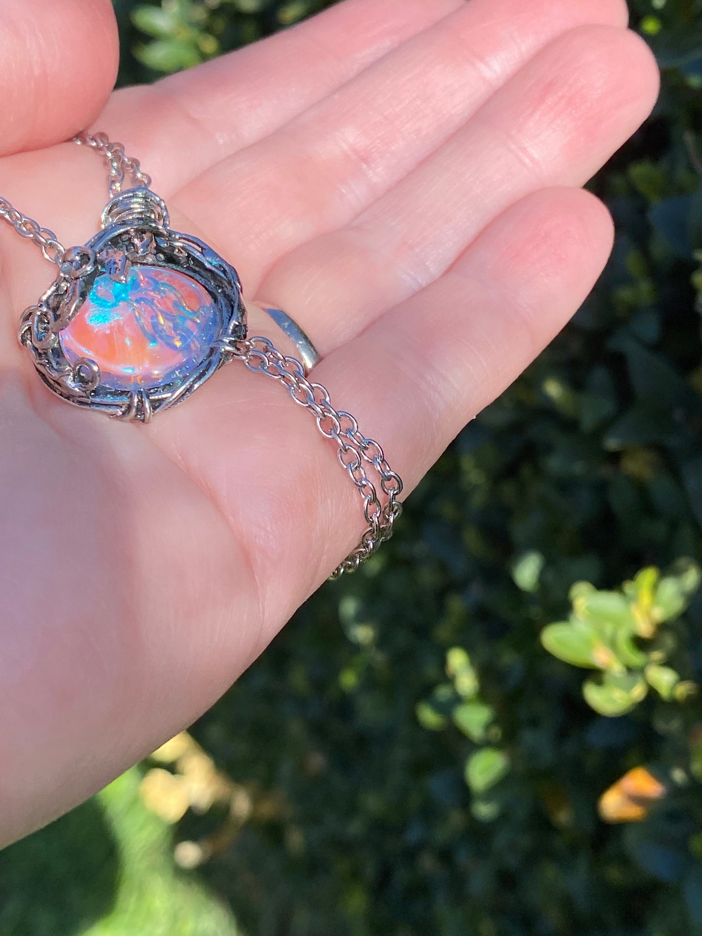 Witch’s Mirror Necklace | Hexenspiegel Protection Amulet From Dark Arts |  Wiccan Amulet | Alter Tool