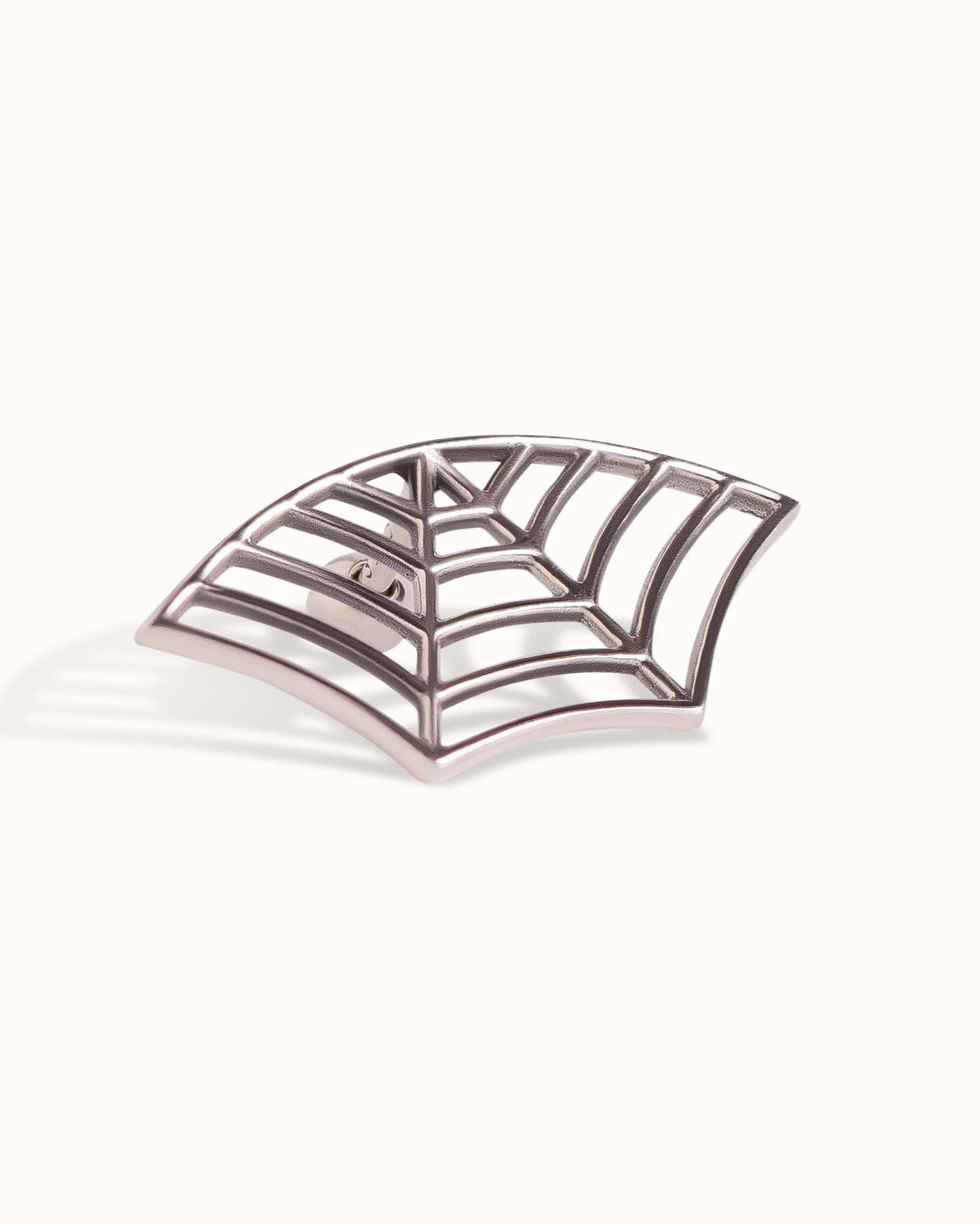 Spider Web Earring Gothic Jewelry • Cartilage Helix Piercing 20G 18G 16G • Halloween Witchy Silver Jewelry • Goth Punk Tattoo Earring CRT015