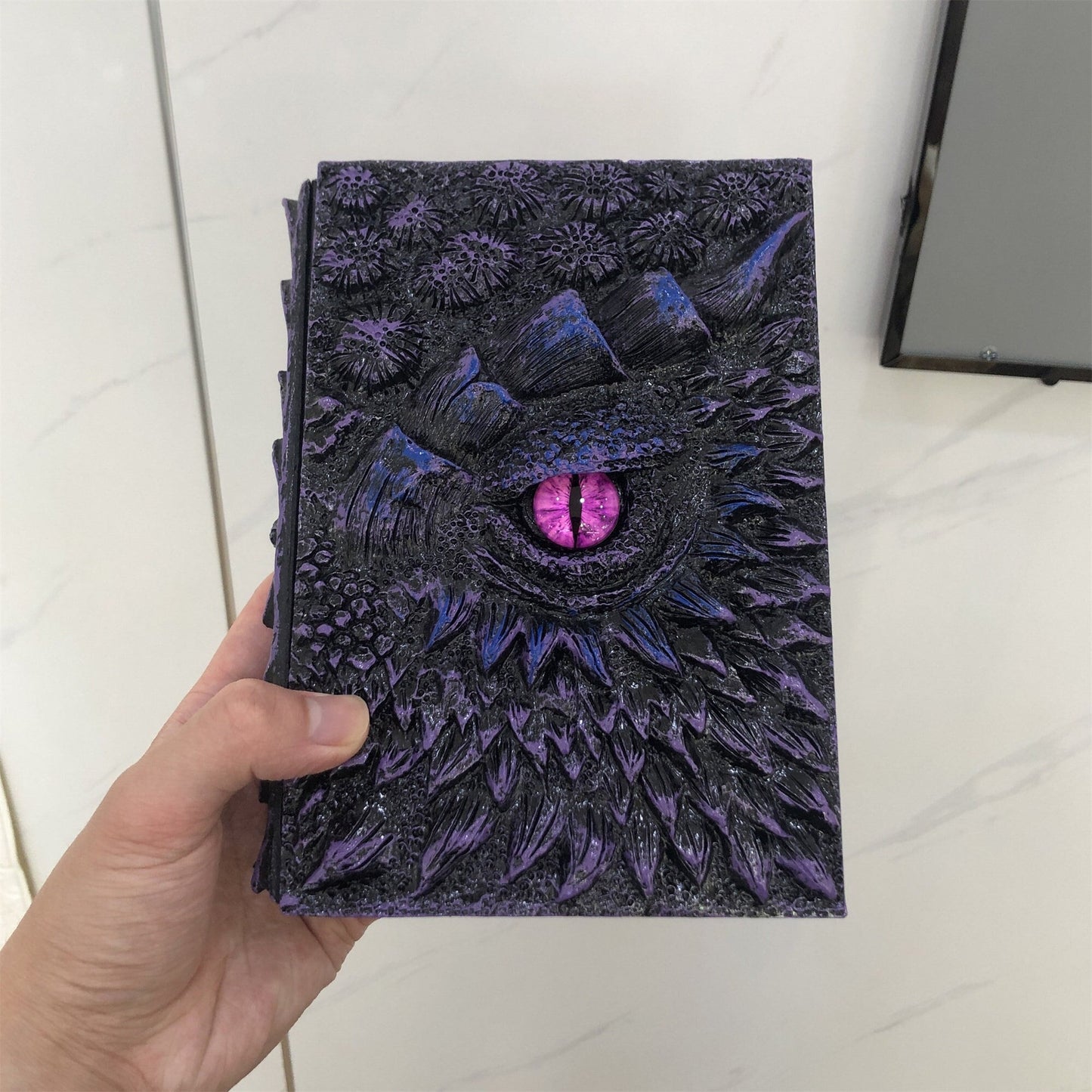 Vintage Design Embossed 3D Journal, Dragons Theme Sketchbook,  Loose-leaf Notepad, Loose-leaf ledger, Book Of Dragons, Magical Notebook