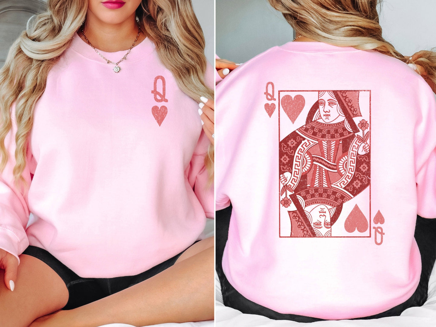 Queen of Hearts Sweatshirt, Funny Valentines Day Sweatshirt, Teacher Valentines Shirt, Nurse Valentines Tshirt Gift, Alice in Wonderland Tee