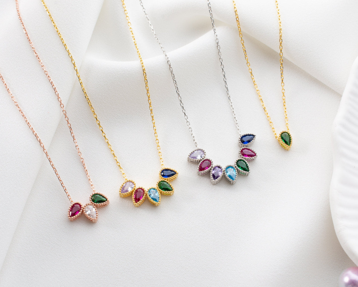 Personalized Birthstone Charms - One of a kind gift - Design your Necklace