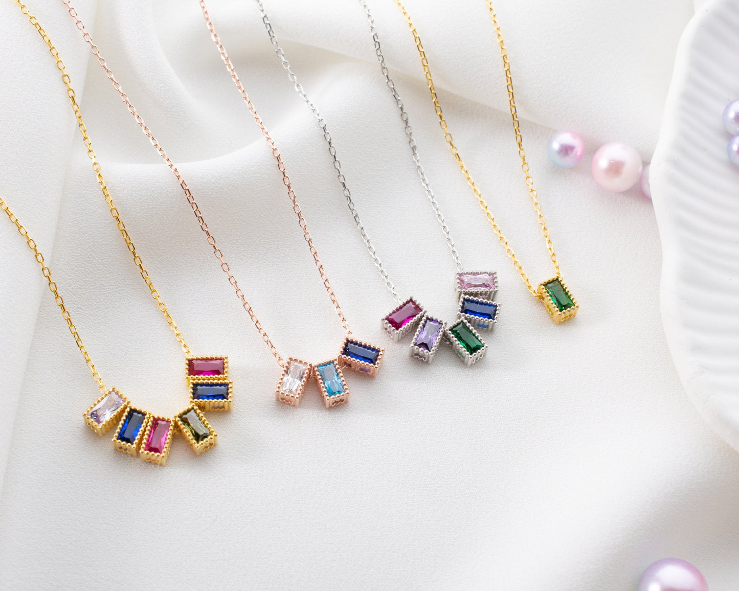 Personalized Birthstone Charms - One of a kind gift - Design your Necklace