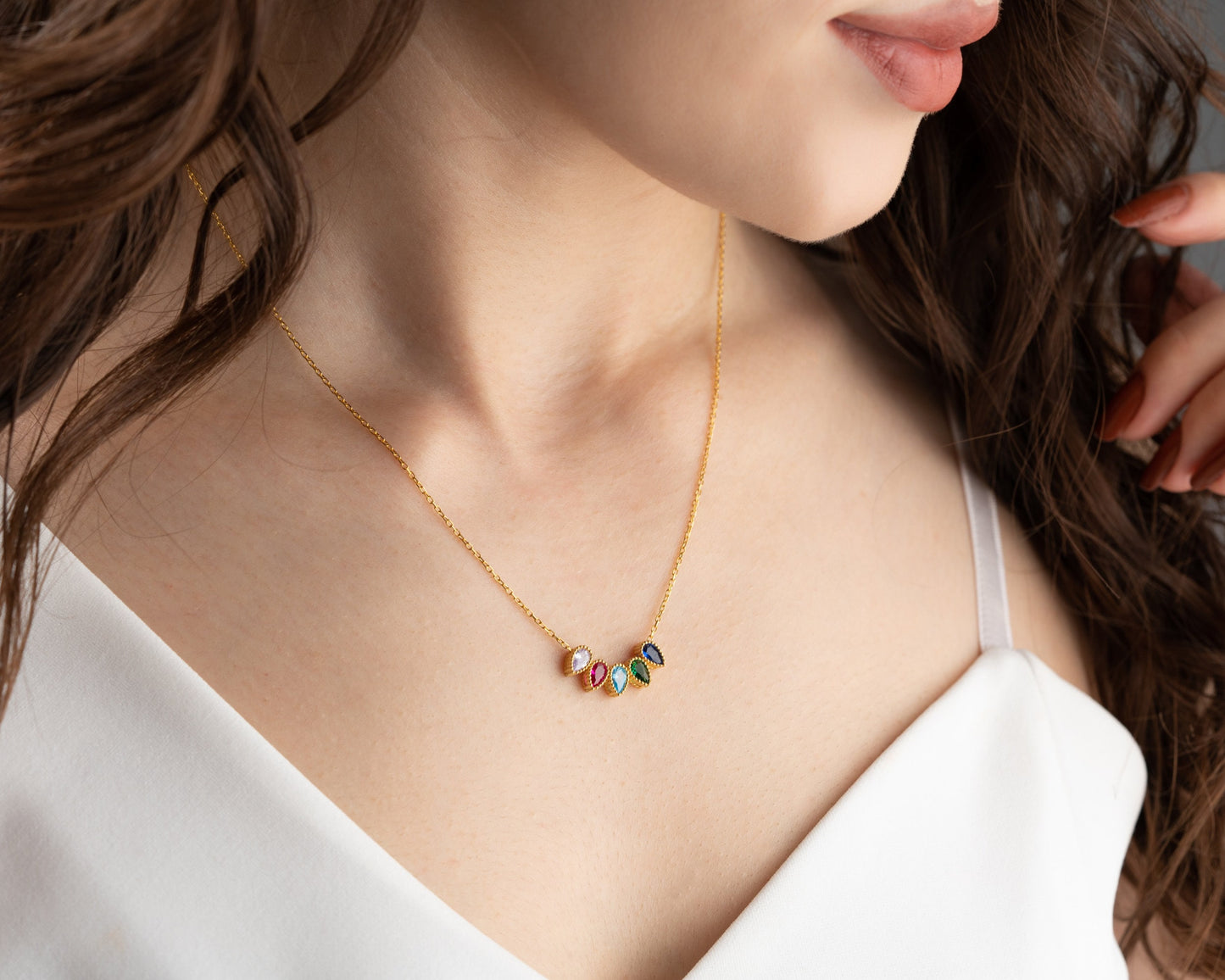 Personalized Birthstone Charms - One of a kind gift - Design your Necklace