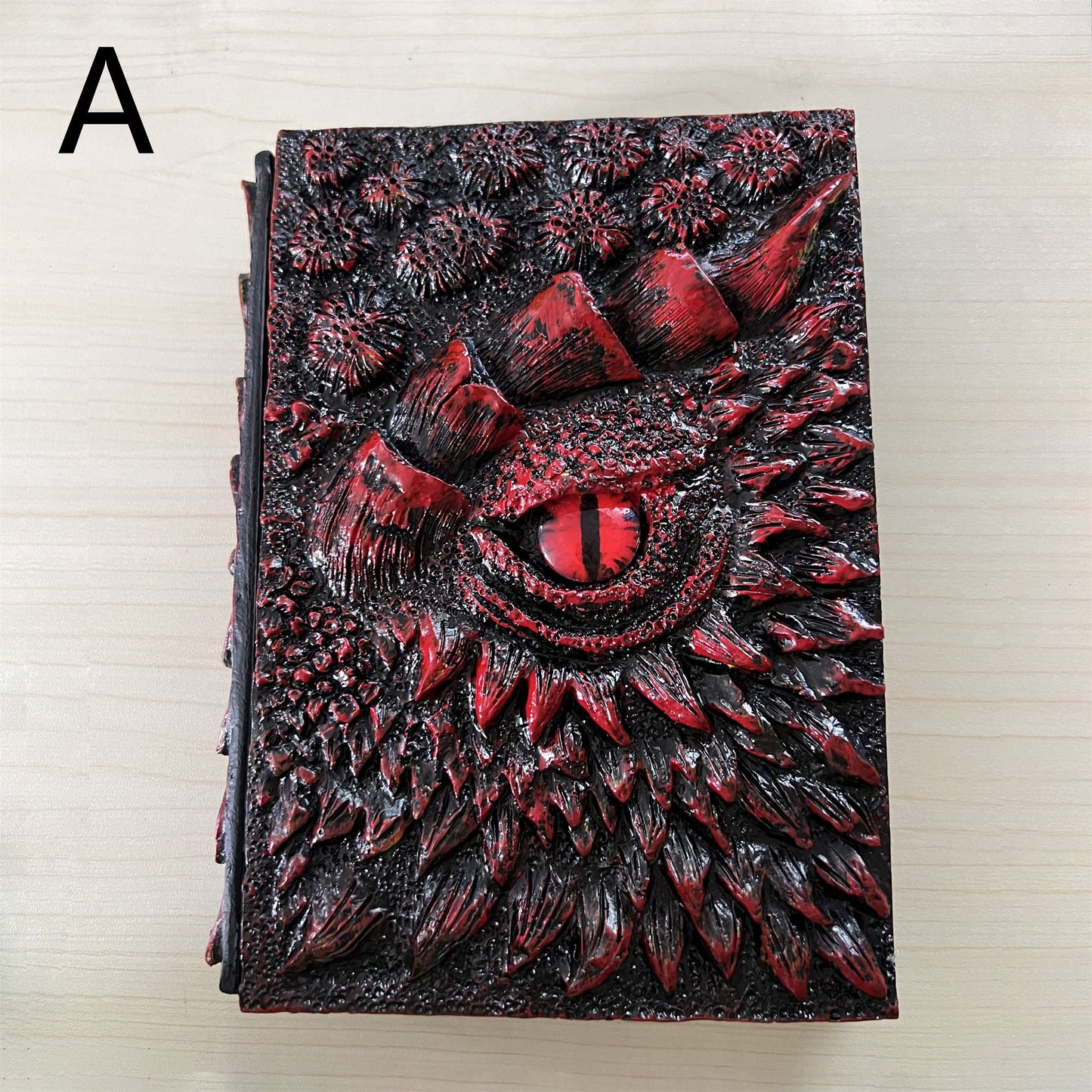 Vintage Design Embossed 3D Journal, Dragons Theme Sketchbook,  Loose-leaf Notepad, Loose-leaf ledger, Book Of Dragons, Magical Notebook