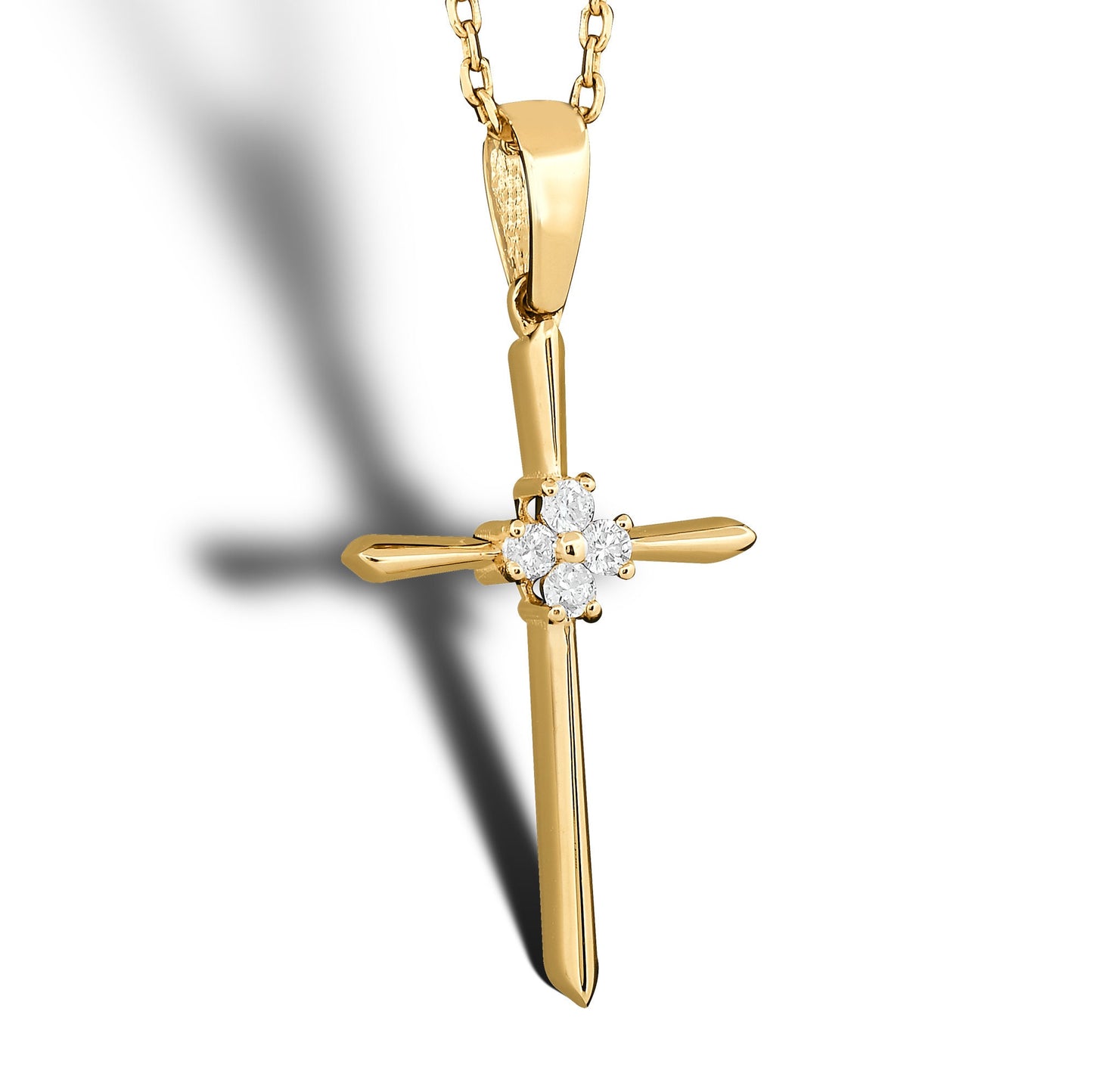 Personalized Birthstone Cross Religious Necklace, Religious Protective Necklace, Christian Communion Jewelry, Baptism Cross Gift, Gift for Her