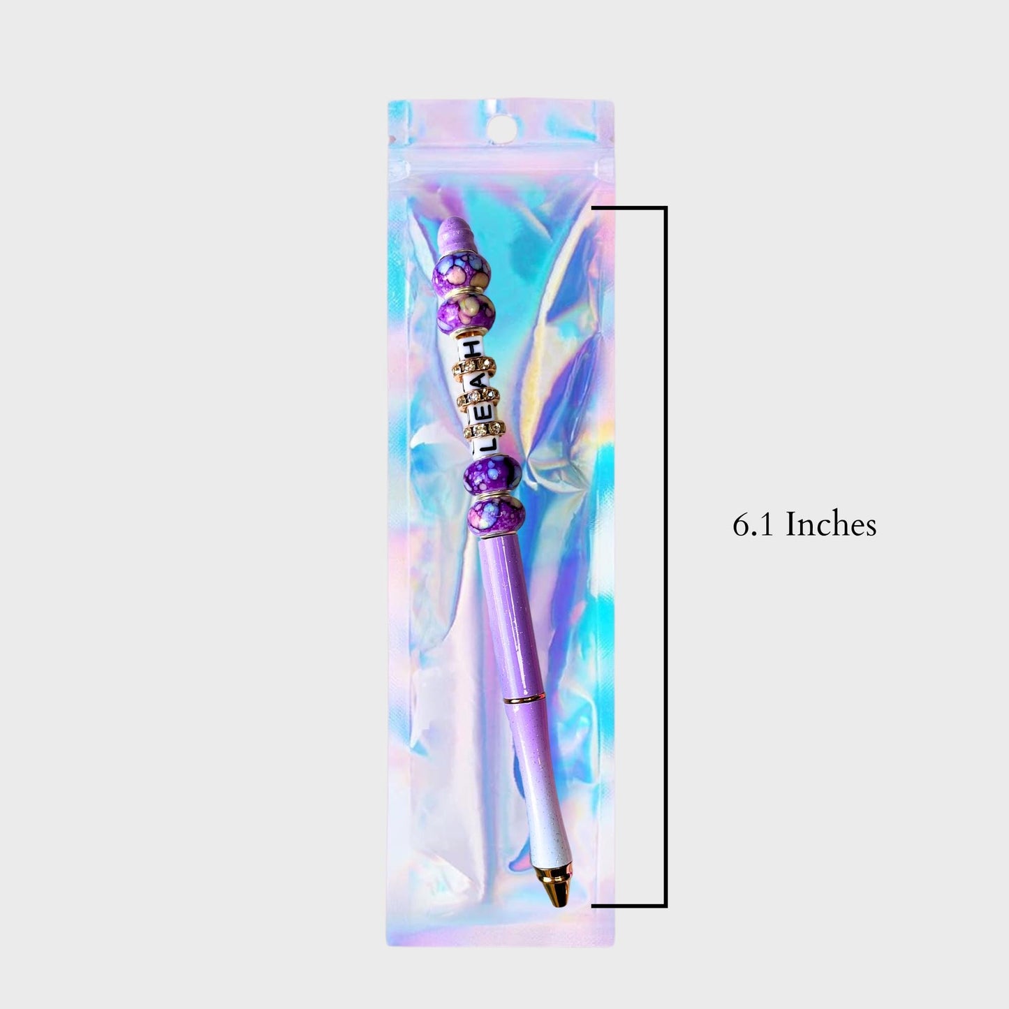 Custom Beaded Pen Personalized With Name Gifted Initial Lettering Beadable Pen Custom Rhinestone Name Gifts-For Co-Workers-Teachers-Girls