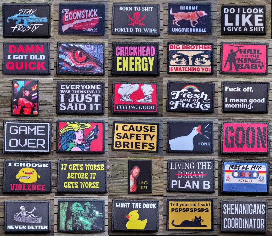 Oh Lawd He Treadin' Funny Cat Morale Patch Don't Tread On Me - Hook and Loop Backing for Backpack, Rucksack, Operator Hat and Much More!