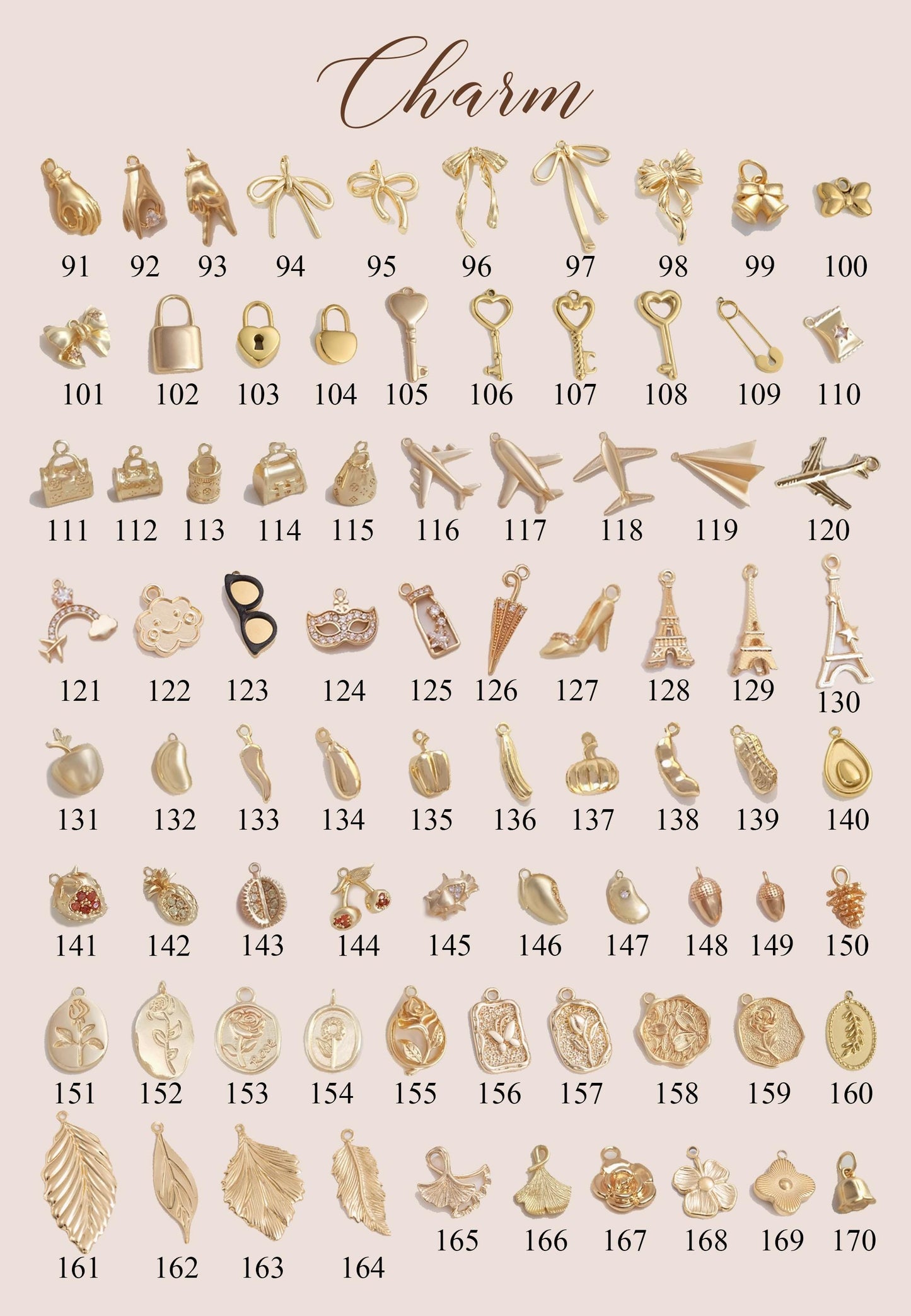 Create Your Own Custom Charm Necklace, Gold Multi Charm Necklace, Custom Charm Necklace for Her, Vintage Chunky Necklace, Christmas Gifts