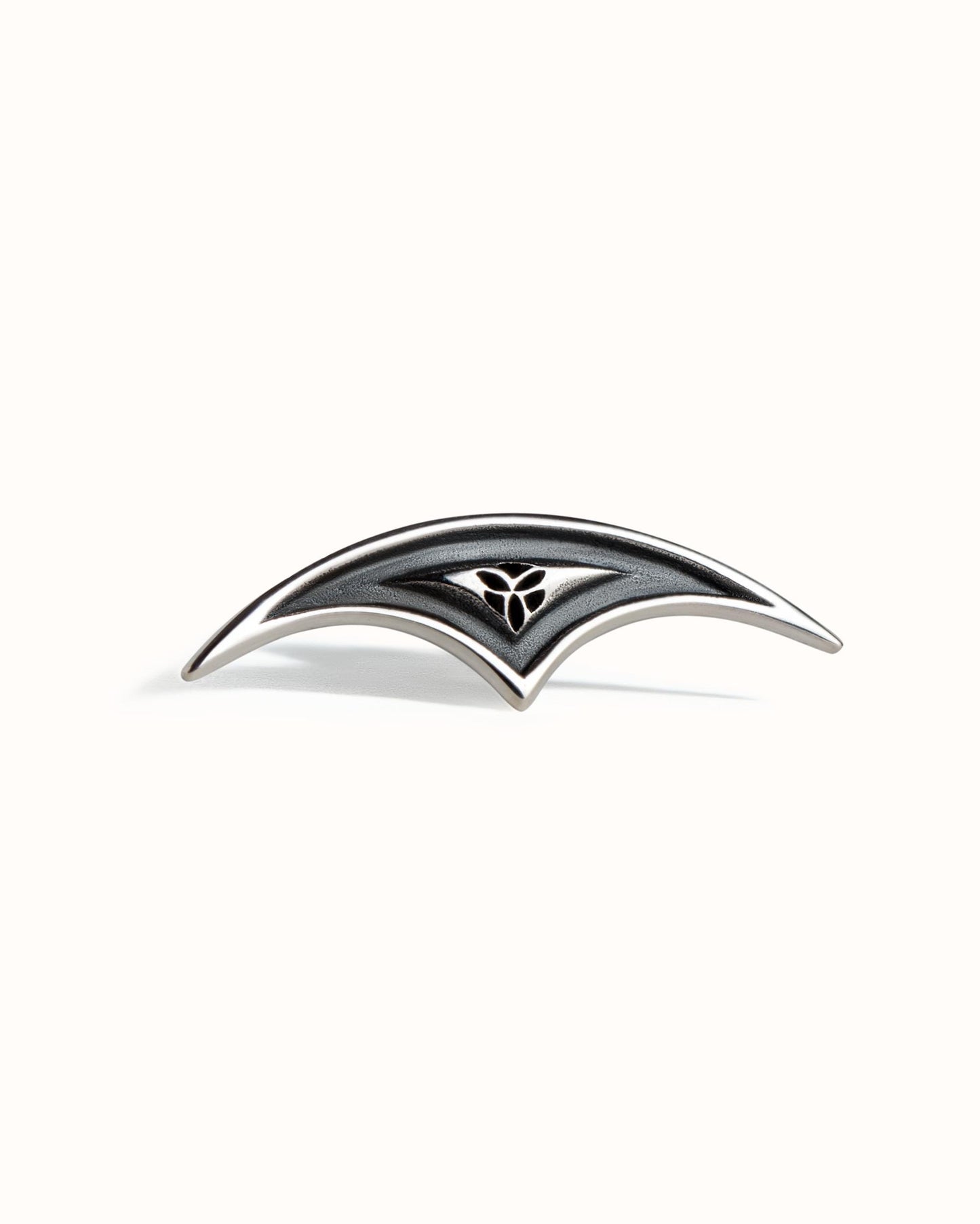 Goth Hidden Helix Earring • Cartilage Helix Piercing 18G 16G •  Dark Silver Jewelry • Gothic Jewelry Punk Tattoo Medieval Earring • CRT021