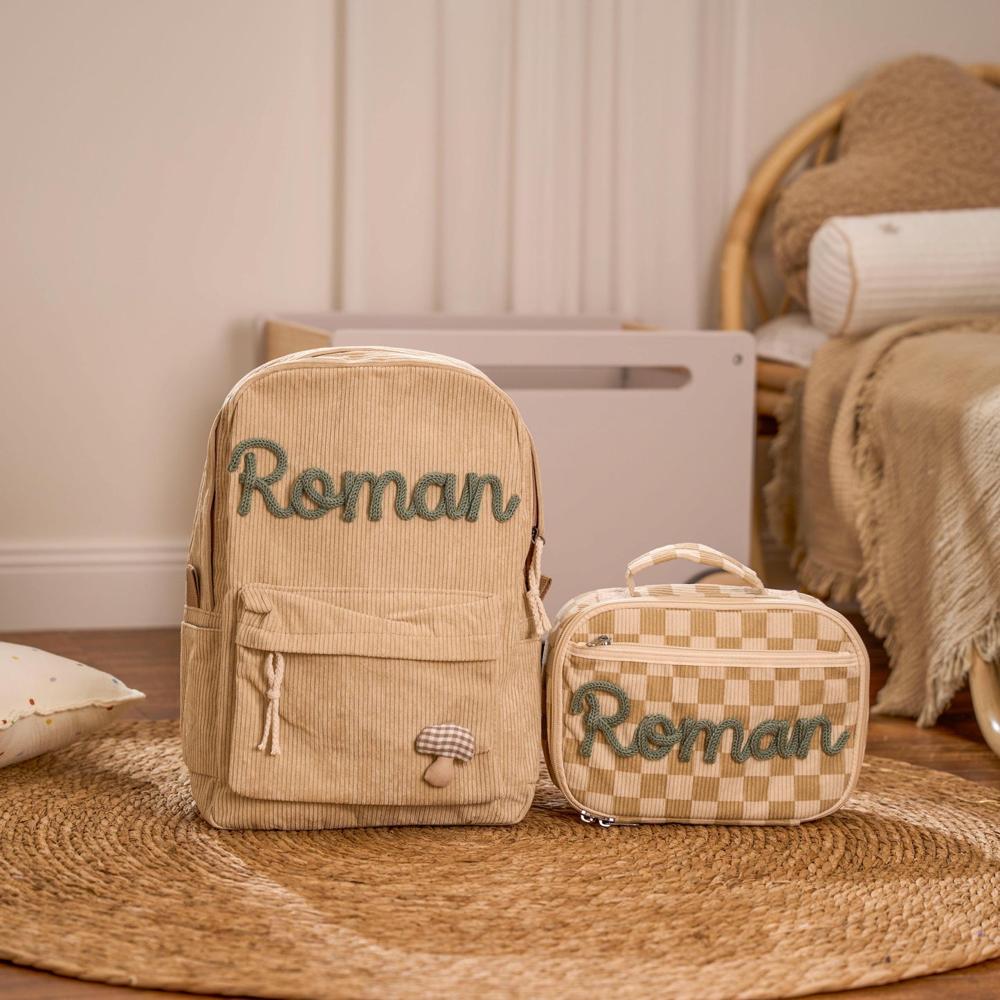 Personalized Kids Backpack Lunch Box Bag - Lightweight Durable Toddler Book Bag for Ages - Adjustable Straps - Toddler Book Bag