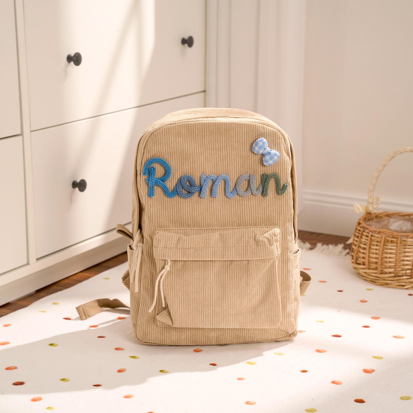 Personalized Kids Backpack Lunch Box Bag - Lightweight Durable Toddler Book Bag for Ages - Adjustable Straps - Toddler Book Bag