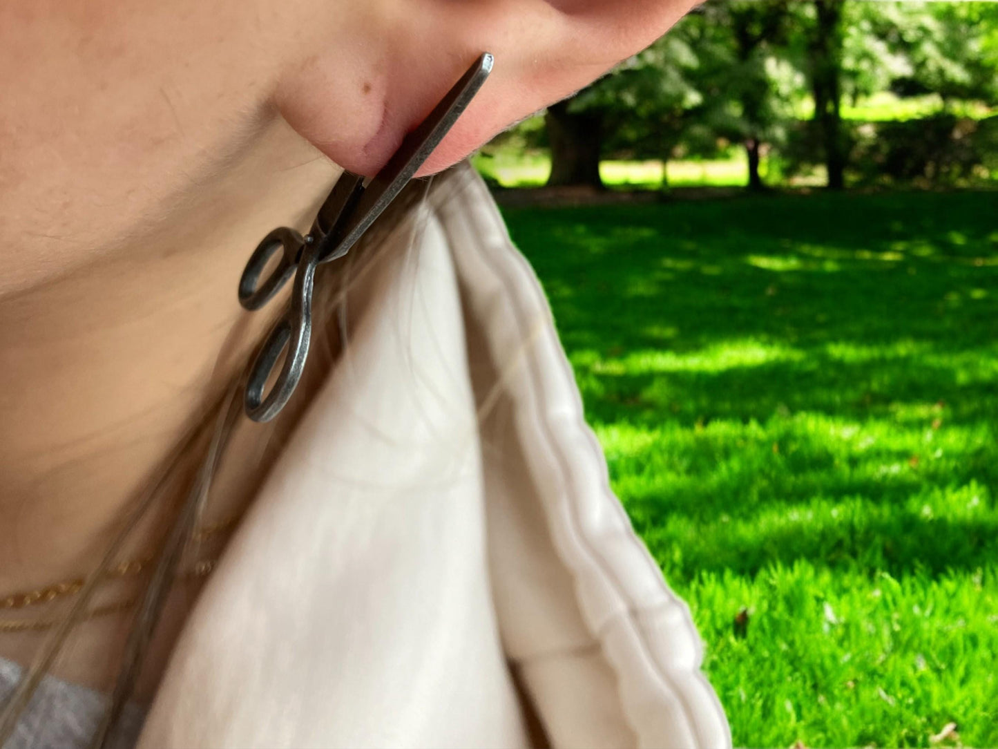 Scissor Earrings - Streetwear Earrings - Unique Stud Earrings - Stainless Steel - Y2K - Grunge - Alternative standout earrings